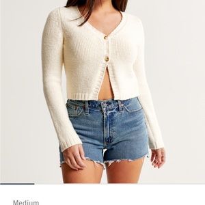 Abercrombie Mom Short High Rise Curve Love Denim Short